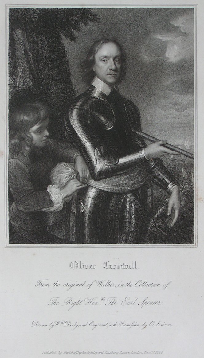 Print - Oliver Cromwell. - Scriven